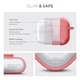 Силиконовый чехол для наушников Apple AirPods Pro 2 2022, Hang Case, розовый, ультратонкий защитный кейс толщиной 2 мм, защита от царапин, пыли и ударов, компактный, с карабином для крепления, ArmorStandart (ARM68588) - изображение 3