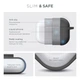 Силиконовый чехол для наушников Apple AirPods Pro 2 2022, Hang Case, серый, ультратонкий защитный кейс толщиной 2 мм, защита от царапин, пыли и ударов, компактный, с карабином для крепления, ArmorStandart (ARM68600) - изображение 3