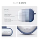Силиконовый чехол для наушников Apple AirPods Pro 2 2022, Hang Case, фиолетовый, ультратонкий защитный кейс толщиной 2 мм, защита от царапин, пыли и ударов, компактный, с карабином для крепления, ArmorStandart (ARM73672) - изображение 3