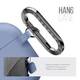 Силиконовый чехол для наушников Apple AirPods Pro 2 2022, Hang Case, фиолетовый, ультратонкий защитный кейс толщиной 2 мм, защита от царапин, пыли и ударов, компактный, с карабином для крепления, ArmorStandart (ARM73672) - изображение 4
