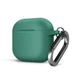 Силиконовый чехол для наушников Apple AirPods 4, Hang Case, зеленый, ультратонкий защитный кейс толщиной 2 мм, защита от царапин, пыли и ударов, компактный, с карабином для крепления, ArmorStandart (ARM81289) - изображение 1