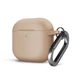 Силиконовый чехол для наушников Apple AirPods 4, Hang Case, пудровый, ультратонкий защитный кейс толщиной 2 мм, защита от царапин, пыли и ударов, компактный, с карабином для крепления, ArmorStandart (ARM81291) - изображение 1