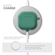 Силиконовый чехол для наушников Apple AirPods 4, Hang Case, зеленый, ультратонкий защитный кейс толщиной 2 мм, защита от царапин, пыли и ударов, компактный, с карабином для крепления, ArmorStandart (ARM81289) - изображение 7