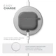 Силіконовий чохол для навушників Apple AirPods 4, Hang Case, сірий, ультратонкий захисний кейс товщиною 2 мм, захист від подряпин, пилу та ударів, компактний, з карабіном для кріплення, ArmorStandart (ARM81278) - зображення 7