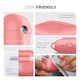 Силиконовый чехол для наушников Apple AirPods 4, Hang Case, розовый, ультратонкий защитный кейс толщиной 2 мм, защита от царапин, пыли и ударов, компактный, с карабином для крепления, ArmorStandart (ARM81290) - изображение 5