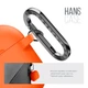 Силиконовый чехол для наушников Apple AirPods 4, Hang Case, оранжевый, ультратонкий защитный кейс толщиной 2 мм, защита от царапин, пыли и ударов, компактный, с карабином для крепления, ArmorStandart (ARM81288) - изображение 4