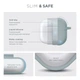 Силиконовый чехол для наушников Apple AirPods 4, Hang Case, люминесцентный, ультратонкий защитный кейс толщиной 2 мм, защита от царапин, пыли и ударов, компактный, с карабином для крепления, ArmorStandart (ARM81285) - изображение 3