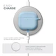 Силиконовый чехол для наушников Apple AirPods 4, Hang Case, голубой, ультратонкий защитный кейс толщиной 2 мм, защита от царапин, пыли и ударов, компактный, с карабином для крепления, ArmorStandart (ARM81283) - изображение 7