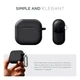 Силиконовый чехол для наушников Apple AirPods 4, Hang Case, черный, ультратонкий защитный кейс толщиной 2 мм, защита от царапин, пыли и ударов, компактный, с карабином для крепления, ArmorStandart (ARM81277) - изображение 2