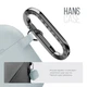 Силиконовый чехол для наушников Apple AirPods 4, Hang Case, люминесцентный, ультратонкий защитный кейс толщиной 2 мм, защита от царапин, пыли и ударов, компактный, с карабином для крепления, ArmorStandart (ARM81285) - изображение 4