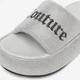 Женские шлепанцы Juicy Couture WSS21515-04 5906751063255 41 27.3 см Серые (5906751063330) - изображение 8