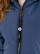 Куртка-жилетка женская с капюшоном большого размера 68-70 Синий - изображение 6