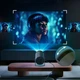 Проектор для фильмов кинопроектор портативный Ultra HD Android 11 видеопроектор для дома школы мультимедийный домашний смарт минипроектор smart projector компактный мобильный прожектор с андроид Wi-Fi проекторы - изображение 11