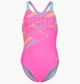 Купальник закритий для дівчат Arena LINES SWIMSUIT SWIM PRO BACK L Рожевий, Бірюзовий 140 см (003550-980 140) - зображення 5