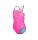 Купальник закритий для дівчат Arena LINES SWIMSUIT SWIM PRO BACK L Рожевий, Бірюзовий 140 см (003550-980 140) - зображення 7