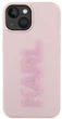 Панель Karl Lagerfeld 3D Rubber Glitter Logo для Apple iPhone 15 Plus  Pink (3666339166489) - зображення 3