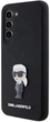 Etui Karl Lagerfeld Silicone Ikonik Metal Pin do Samsung Galaxy S24 Black (3666339259235) - obraz 2