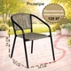Стул садовый с плетеного искусственного ротанга Garden Chair Amalfi SC-036E Серый - изображение 6