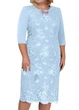 Сукня жіноча з гіпюром спереду G&N Блакитна 14188 2XL (укр 52-54) - зображення 5
