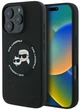 Панель Karl Lagerfeld Silicone Karl&Choupette Heads Ring MagSafe для iPhone 16 Pro Max Black (3666339343408) - зображення 1
