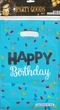 Набір святкових подарункових пакетів «Happy Birthday» поліетилен-фольга 10 шт 16х24 см Блакитний (S-2012) - зображення 2