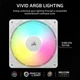 Вентиляторы CORSAIR RS120 ARGB 120 мм PWM с низким уровнем шума (Комплект 3шт) - изображение 5