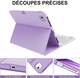 Клавіатура JADEMALL AZERTY із французькою розкладкою для iPad Air 13 дюймів - зображення 6