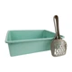 Туалет для кішок Taotaopets 263303-2 Mint Green з лопаткою - зображення 2