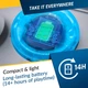 Портативный CD-проигрыватель KLIM Nomad Transparent Blue - изображение 4