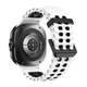 Перфорований ремінець Wave Classic для Samsung Galaxy Watch Ultra / Ultra (2025) – біло-чорний / силікон (WC834) - зображення 2