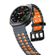 Перфорований ремінець Wave Classic для Samsung Galaxy Watch Ultra / Ultra (2025) – сіро-помаранчевий / силікон (WC835) - зображення 5