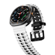 Перфорований ремінець Wave Classic для Samsung Galaxy Watch Ultra / Ultra (2025) – біло-чорний / силікон (WC834) - зображення 5