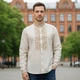 Рубашка вышиванка мужская Кардамон XXXL Лен - изображение 1