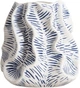 Wazon Homla Clario ceramiczny o falistej formie niebieski 18,5x18,5x19 cm (5906496765544) - obraz 1