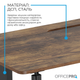 Комп’ютерний стіл з електрорегулюванням висоти OfficePro ODE1575DW - зображення 7