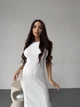 Минималистическое платье макси One size Белое (8118) - изображение 2