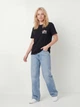Футболка хлопковая женская ONLY 15317989 L Black (5715866608295) - изображение 3