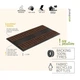 Килимок придверний Multy Home Scrape'n Brush коричневий 45x75см (EU5000289) - зображення 7