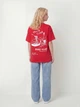 Футболка хлопковая длинная женская ONLY 15346761 XL Barbados Cherry (5715866547822) - изображение 2