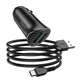 Автомобільний Зарядний Пристрій Hoco Z39 QC3.0 Type-C 2USB Чорний - изображение 1