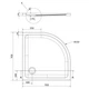 Душовий піддон Cersanit Tako 90x90x4см (S204-002) - зображення 3