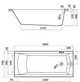 Ванна акриловая Cersanit Korat 160x70см (S301-121) - изображение 3
