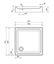 Душевой поддон Cersanit Tako 80x80x16см (S204-011) - изображение 3