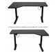 Регулируемый стол Barsky StandUp Corner black 145x85см BSTc-01 - изображение 10
