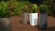 Вазон Plastkon ELISE 20x20x36см антрацит матовый - изображение 3