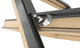 Окно мансардное RoofLITE AVY B900 S6A 114x118см дерево - изображение 4