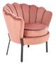 Крісло для відпочинку Halmar Angelo Рожево - чорне (5905248110571) - зображення 1