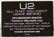 U2 - All That You Can't Leave Behind (2 пластинки, Юбилейное издание на 20-летие, Ремастеринг, Альбом, Переиздание) - изображение 9