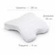 Подушка ортопедическая изогнутая BauTech Memory Foam Pillow под шею с эффектом памяти Белый - изображение 2