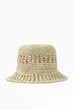 Солом'яний жіночий капелюх cos crocheted straw bucket hat 1221581001 XS/S Бежевий - изображение 2